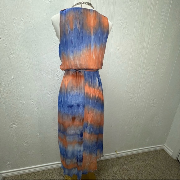 Paper Doll Dress! Size Medium! Evening Cocktail Party Hi-Lo Pastel Watercolor - Picture 8 of 16